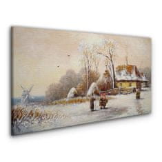 COLORAY.SK Obraz canvas Zimné dediny Snow Strom 120x60 cm