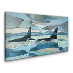 COLORAY.SK Obraz na plátne Abstraktné veľryba zviera 120x60 cm