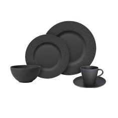 Villeroy & Boch Štartovacia sada z kolekcie MANUFACTURE ROCK BLACK 20 ks