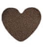 Kusový koberec Eton hnedý srdce 100x120 srdce