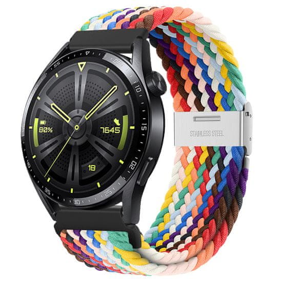 BStrap Elastic Nylon 2 remienok na Samsung Galaxy Watch Active 2 40/44mm, rainbow