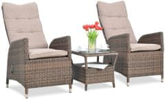 Focus Garden Malta Duo Lounge Set Brown