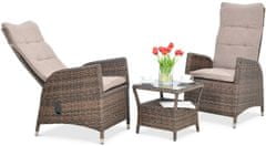 Focus Garden Malta Duo Lounge Set Brown