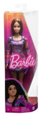 Mattel Barbie Modelka 206 - Dúhové marble šaty FBR37