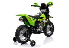 Lean-toys Cross Battery Motocykel BDM0912 Green