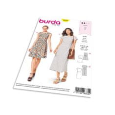 Burda Strih Burda 6339 - Letné šaty, dlhé letné šaty, áčkové šaty