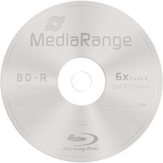 MediaRange BD-R 6x, 25GB, 10 ks, spindle