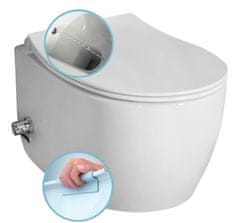 ISVEA SENTIMENTI závesná WC misa, Rimless, bidet. spŕška, 36x51 cm, biela 10ARS1010 - Isvea