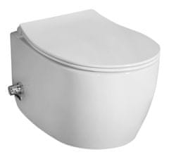 ISVEA SENTIMENTI závesná WC misa, Rimless, bidet. spŕška, 36x51 cm, biela 10ARS1010 - Isvea