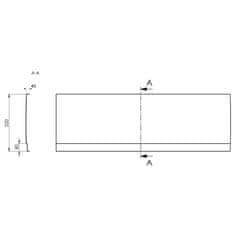 POLYSAN COUVERT panel čelný 180x52cm, ľavý 72857 - Polysan