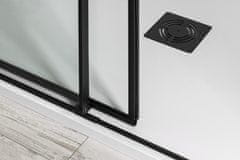 SAPHO ALTIS LINE BLACK posuvné dvere 1170-1210mm, výška 2000mm, číre sklo AL3012B - Sapho