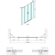 SAPHO ZOOM LINE sprchové dvere 1600mm, číre sklo ZL1416 - Sapho