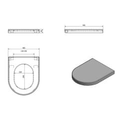 SAPHO NORM/PURA WC sedátko Soft Close, duroplast, biela MS86CN11 - Sapho