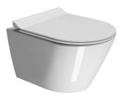 Gsi KUBE X závesná WC misa, Swirlflush, 50x36 cm, biela ExtraGlaze 941611 - GSI