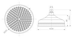 SAPHO DREAMART hlavová sprcha, priemer 208mm, nerez SOF2000 - Sapho
