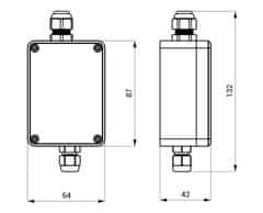 SAPHO Napájací zdroj pre 1 batériu / splachovač pisoáru, 230V / 24V DC PS10T - Sapho