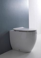 SAPHO FLO WC sedátko SLIM Soft Close, duroplast, biela 319101 - Sapho