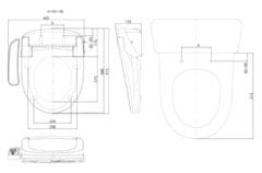 AQUALINE BLOOMING EKO elektronický bidet NB-1120D - Aqualine