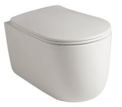 SAPHO NOLITA WC sedátko SLIM Soft Close, duroplast, biela 539101 - Sapho