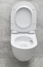 Gsi PURA závesná WC misa, Swirlflush, 55x36 cm, biela dual-mat 881509 - GSI