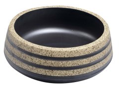 SAPHO PRIORI keramické umývadlo, priemer 41cm, 15cm, čierna/kameň PI021 - Sapho