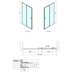 SAPHO EASY LINE sprchové dvere 1500mm, číre sklo EL1515 - Sapho