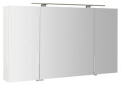 SAPHO MIRRÓ galerka s LED osvetlením, 3x dvierka, 120x70x16cm, biela MC121-0030 - Sapho