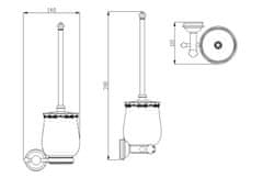 SAPHO ASTOR WC kefa, chróm 1325-08 - Sapho