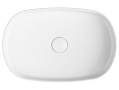 ISVEA INFINITY OVAL keramické umývadlo na dosku, 55x36 cm, biela mat 10NF65055-2L - Isvea