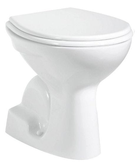 AQUALINE WC misa samostatne stojaca 36x54cm, spodný odpad, biela TP340 - Aqualine