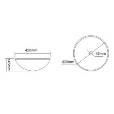 SAPHO TOSEMI sklenené gravírované umývadlo, priemer 42 cm, číra TY153 - Sapho