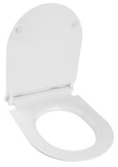 SAPHO NORM/PURA WC sedátko SLIM soft close, duroplast, biela/chróm MS86CSN11 - Sapho