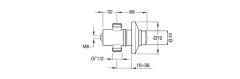 SAPHO QUIK samouzatvárací podomietkový pisoárový ventil, chróm QK11051 - Sapho