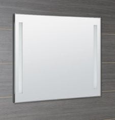 AQUALINE LED podsvietené zrkadlo 100x80cm, kolískový vypínač ATH7 - Aqualine