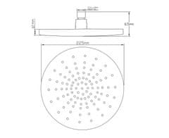 SAPHO Hlavová sprcha, priemer 230mm, chróm 1203-02 - Sapho