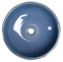 SAPHO PRIORI keramické umývadlo, priemer 41cm, 15cm, modrá/sivá PI020 - Sapho