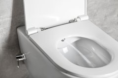 ISVEA INFINITY CLEANWASH závesná WC misa Rimless, batéria a bidet. spŕška, biela 10NFS1005I - Isvea