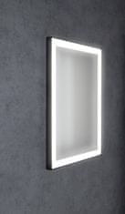 SAPHO GANO zrkadlo s LED osvetlením 60x80cm, čierna LG260 - Sapho