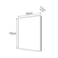 SAPHO PIRI zrkadlo s LED osvetlením 50x70cm PR500 - Sapho