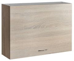 AQUALINE ZOJA/KERAMIA horná skrinka výklopná 70x50x20cm, dub platin 52364 - Aqualine