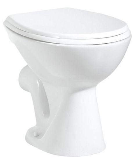 AQUALINE WC misa samostatne stojaca 36x47cm, zadný odpad, biela TP330 - Aqualine