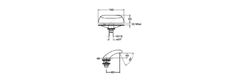 SAPHO Výtoková hubica na okraj vane, šírka 160mm, chróm BD30051 - Sapho