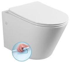 SAPHO PACO závesná WC misa, Rimless, 36x53 cm, biela PZ1012WR - Sapho