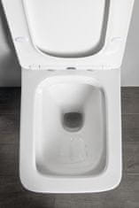 SAPHO PORTO závesná WC misa, Rimless, 36x52 cm, biela PZ102WR - Sapho