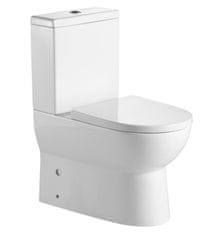 AQUALINE JALTA WC kombi, Rimless, spodný/zadný odpadPB103RW - Aqualine