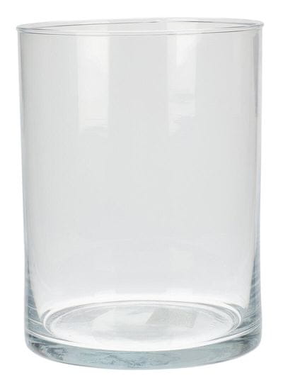 MAT váza dekoračná čaša pr.15x20cm skl.