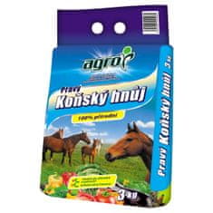 AGROFERT pravý konský hnoj 3kg AGRO