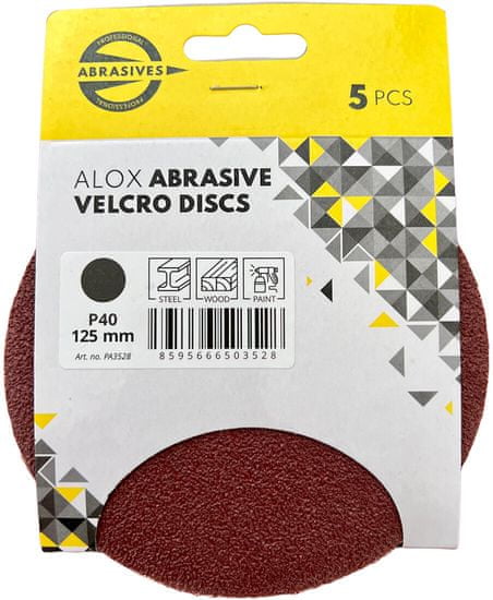 Abrasives výsek brúsny pr. 125mm zr.100 SZ (5ks)