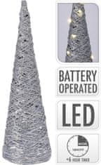 MAT osvetlenie PYRAMIDA 40cm STr, 20LED s časovačom