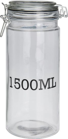 M.A.T Group hermetická nádoba 1500 ml sklo. so zacvakávacím uzáverom, s potlačou